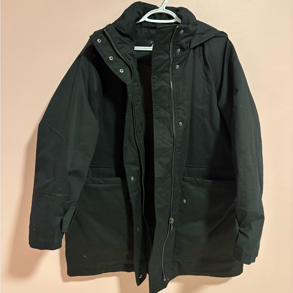 Zara Black Hooded Jacket